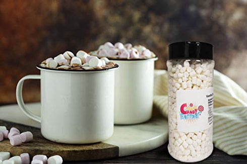 Sarah's Candy Factory Variety Dehydrated Marshmallow Bits, Vanilla Marshmallows in Jar, Assorted Marshmallows in Jar (Vanilla-Vanilla)