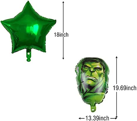 Superhero The Incredible Hulk 3rd Birthday Decorations Green Number 3 Balloons 32 Inch | The The Incredible Hulk Birthday Balloons for Kids Birthday Baby Shower Decorations (The Hulk 3rd Birthday)