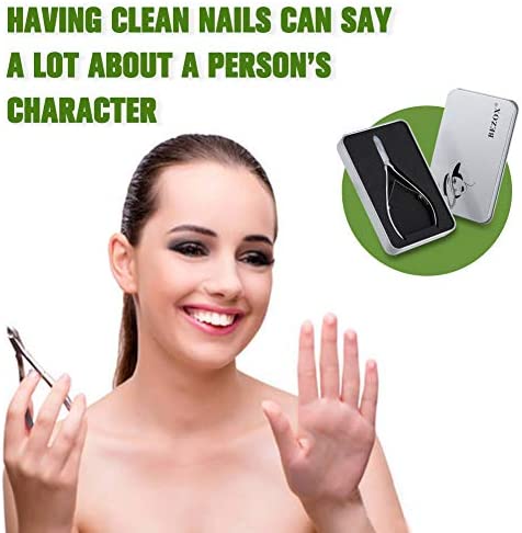 BEZOX Cuticle Clippers - Stainless Steel Professional Cuticle Cutter Hangnails Trimmers - Full Jaw Manicure Cuticle Nipper(6mm)