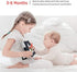beiens Baby Books Toys, High Contrast Black and White Books Non Toxic Fabric Touch and Feel Crinkle Cloth Books Early Educational Stimulation Toys for Infants Toddlers, Baby Gift Soft Toys Mirror