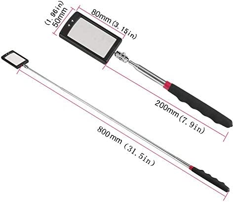 Telescopic Inspection Mirror.Diabetic Mirror for feet.360 Rotating lamp Inspection Mirror, Mechanics Mirror, Inspection Mirror, car Inspection Mirror .Mechanics Mirror on a Stick