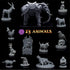 Wildspire Heroes, Animals & Troll for DND Miniatures 28mm Bulk Dungeons and Dragons Miniatures I D&D Miniatures DND Minis Fantasy Miniatures & D&D Figures Starter Set DND Accessories DND Gifts