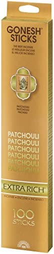 Gonesh Extra Rich Patchouli Incense - 100 Sticks