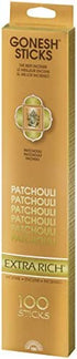 Gonesh Extra Rich Patchouli Incense - 100 Sticks