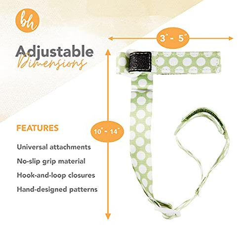 BooginHead SippiGrip Sippy Cup Strap & Baby Bottle Holder 3-Pack, Pink, Green, and Purple