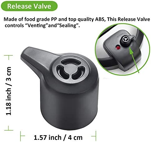 Steam Release Handle, Float Valve Compatible with Instant Pot Duo/Duo Plus 8 Qt - Also Including Replacements Parts of Float Valve Gaskets and Anti-Block Shield