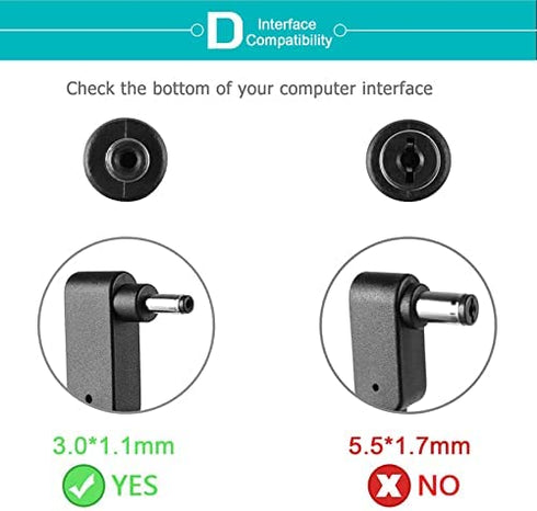 Pa-1450-26 Acer Charger, Adp-45fe f Acer Charger Compatible with Acer Aspire a515-54 Charger for Acer a115-31-c0yl Charger and Acer Chromebook C720 Charger, Included AC Adapter and Power Cord