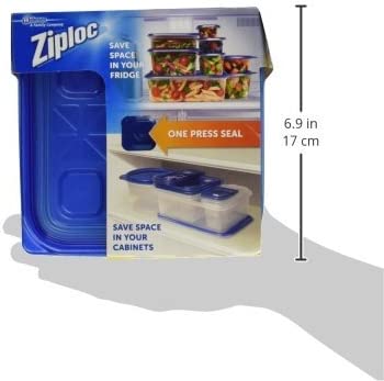 Ziploc® Plastic Food Storage Container Set, Clear, Pack Of 3