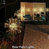 2Pack Solar Firework Lights Outdoor 120LED Garden Decorative Starburst Lamp Powered Copper Wire Fairy String Stake Landscape Waterproof DIY Flowers Sparklers Lighting for Christmas Walkway Warm White