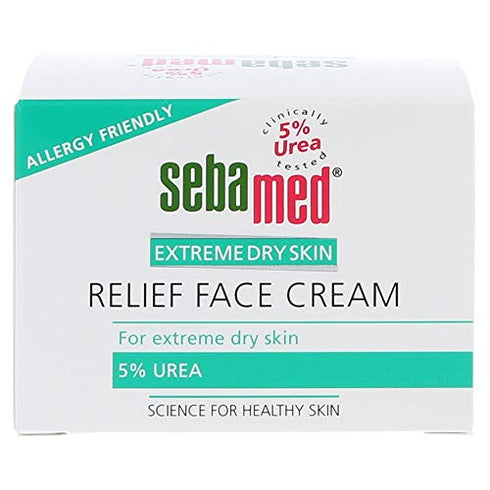 Sebamed Extreme Dry Skin Relief Face Cream 5% Urea. 1.7 Fluid Ounces (50mL)