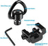 FANGOSS 1" Two Point Sling Picatinny Rail Mount Attachment with 1 Inch Sling Swivels Triangle Loop for Outdoors - 2 Pack