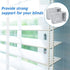 6 Pcs Blind Brackets 2 Inch Low Profile Box Mounting Bracket White Color Window Blinds Headrail Bracket
