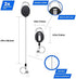 2 Pack - ID Card Holder with Lanyard and Retractable Reel Clip | Vertical Clear Badge Holders | Key Holder, Vaccine, Nurse, Teacher ID for Women and Men.