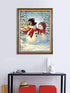 ACANDYL Paint by Number Snowman DIY Painting Paint by Number Kits for Adults Kids Christmas DIY Canvas Painting by Numbers Acrylic Painting Arts Craft Decoration for Home Christmas Snowman 16x20 in