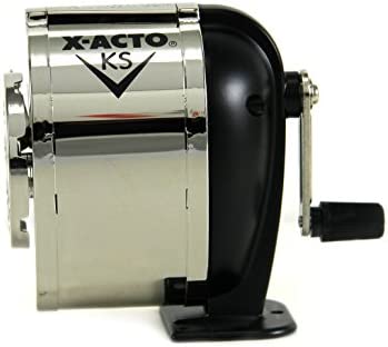X-ACTO Ranger 1031 Wall Mount Manual Pencil Sharpener,Silver/Black, 1 Count (Pack of 1)
