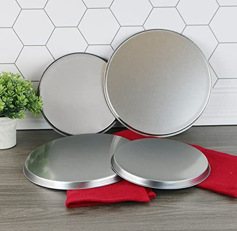 Reston Lloyd Electric Stove Burner Covers, Set of 4, Stainless Steel Look