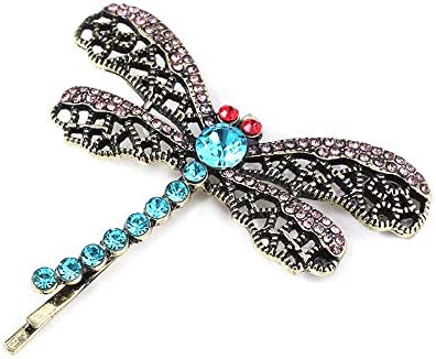 OfficialOtaku Coraline Costume Dragonfly Hair Clip Accessory Blue