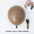GIHOO Baby Shower Decoration 140Pcs Coffee Brown Balloon Arch Garland Kit Chrome Gold Latex Balloons for Bear Themed Birthday Neutral Wild One 1st Birthday Backdrop Party