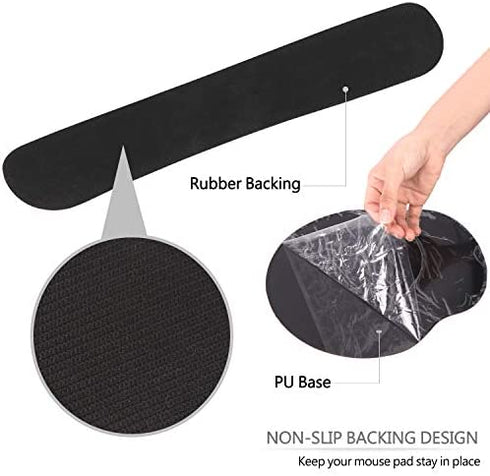 HAOCOO Keyboard Wrist Rest and Ergonomic Mouse Pad Wrist Support Set with Non-Slip Backing Memory Form-Filled, Easy-Typing and Pain Relief for Gaming Office Computer Laptop (Painted Cactus)