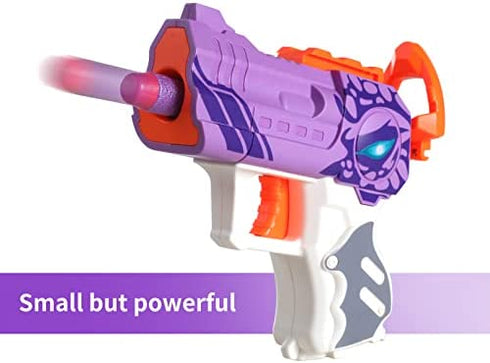 Girls Tactical Vest Kit with Blaster - Kids Pink Tactical Vest Compatible with Nerf Rebelle N-Strike Purple Darts for Girl