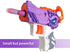 Girls Tactical Vest Kit with Blaster - Kids Pink Tactical Vest Compatible with Nerf Rebelle N-Strike Purple Darts for Girl