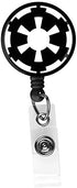 Star Wars Imperial Seal Retractable ID Card Badge Holder with Alligator Clip, Name Nurse Decorative Badge Reel Clip on Card Holders