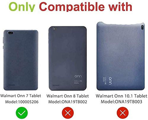BMOUO Kids Case for Onn 7 inch Tablet,Onn 7 inch Tablet Case - Built-in Screen Protector, Shockproof Light Weight Protective Handle Stand Case for Onn 7" Android Tablet, Turquoise