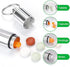 3 Pack Mini Keychain Pill Holder, Portable Small Pill Box Bottle for Purse, Waterproof Pocket Pill Case EDC Medicine Container Nitro Pill Fob Carrier for Outdoor Travel Camping