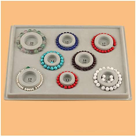 Tegg Bracelet Board Flocked Bead Beading Jewelry Organizer Tray for Bracelet Jewelry Making Design DIY Craft Panel