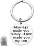 Son in Law Keychain Gifts Marriage Made You Family Love Made You My Son Keychain Son in Law Birthday Gifts Christmas Gift Wedding Gifts for Son in Law Groom to Be