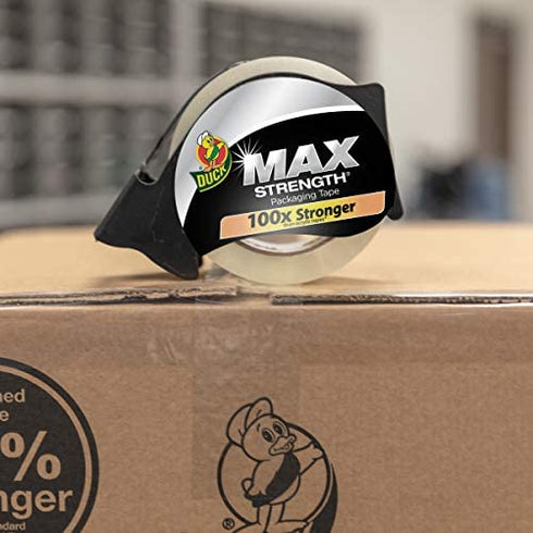 Duck Brand Brand Max Strength Packaging Tape, Clear, 1.88 Inches x 54.6 Yards (Single Roll) (284982)