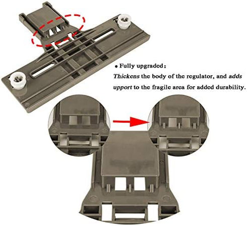 Dishwasher Top Rack Parts W10350376 & W10195840 & W10195839 for Kenmore Elite 665 Dishwasher, Whirlpool Dishwasher, wdt730pahz0, Replace W10350374, W10712394 (6 Packs)