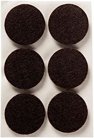 3M SP824-NA Felt Furniture Pads, 24 Count (Pack of 1), Brown