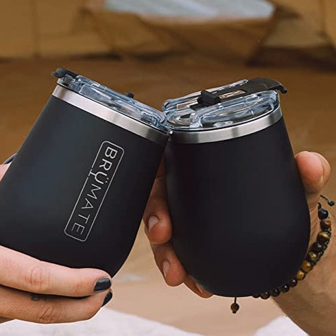 BrüMate Uncork'd XL MÜV - 100% Leak-Proof 14oz Insulated Wine Tumbler with Lid - Vacuum Insulated Stainless Steel Wine Glass - Perfect For Travel & Outdoors (Aqua)