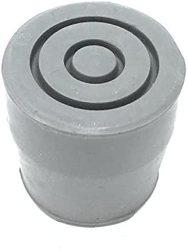 PCP Replacement Walker Tips, Reinforced Rubber Glides, Fits 1.14" Diameter, 1.25" Traction Base, 4 Count