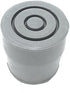 PCP Replacement Walker Tips, Reinforced Rubber Glides, Fits 1.14" Diameter, 1.25" Traction Base, 4 Count