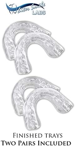Whiter Smile Labs Teeth Whitening Trays - BPA Free - Thin Moldable Mouth Trays Form Perfectly to Each Tooth (4 Trays)