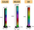 Voice Control Wireless Stereo Music Spectrum LED Light Audio Level Indicator Pickup Rhythm for Car Player Atmosphere Bedroom Ambient Lighting (40 LED Black)