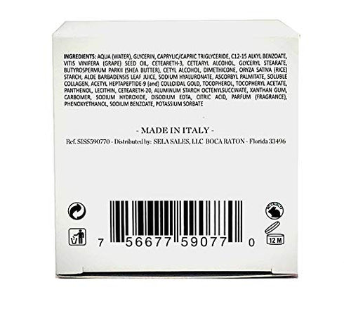 Delfanti-Milano • COLLAGEN 24K • Anti-Aging Day Cream • with pure Hyaluronic Acid • Made in Italy.