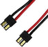FLY RC 2pcs RC Lipo Battery Charge Cable with 4.0mm Gold Plated Banana Plug 14AWG Silicone Wire for Traxxas Charger Lead Lipo Battery