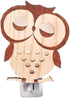 Roman Inc. 5.5" Woodwork Woodland Owl Night Light 163583