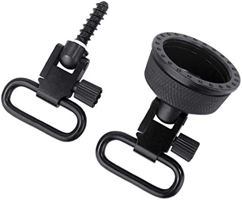 Braudel Quick Detachable Sling Swivel Cap Set with 1" Quick Release Tri-Lock Swivels for Remington 870 12 GA
