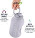 Ello Hydra Half Gallon Jug with Time Marker & Handle for All Day Hydration & Silicone Straw with Locking, Leak Proof Lid BPA Free, Yucca, 64oz