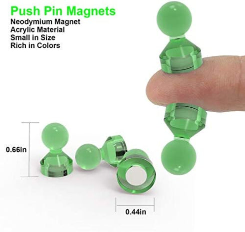 Ant Mag Magnetic Push Pins Strong Push Pin Magnets for Fridge Whiteboards Calendars Maps in School & Office Pack of 18