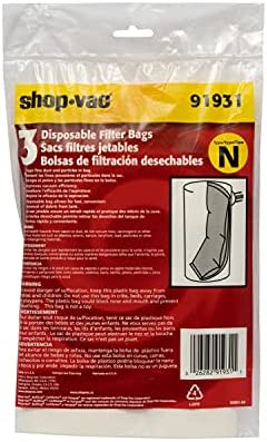 Shop-Vac 9193100 Genuine 3.5-Gallon Hang Up Collection Bag