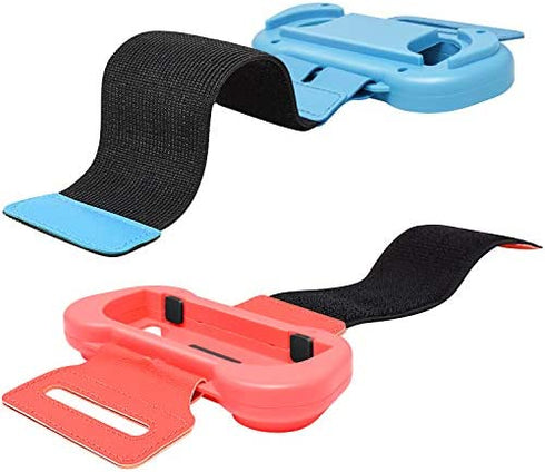 Wrist Bands for Just Dance 2023 2022 2021 and for Zumba Burn It Up Compatible with Nintendo Switch for Joy-Cons & Switch OLED Model , Adjustable Elastic Strap, Two Size for Adults and Children, 2 Pack