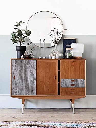 Gray Wood Rustic Contact Paper Wood Peel and Stick Wallpaper Reclaimed Wood Looking Wallpaper Removable Adhesive Wallpaper Wall Covering Shelf Vinyl Paper Roll 118.71inchX17.71inch
