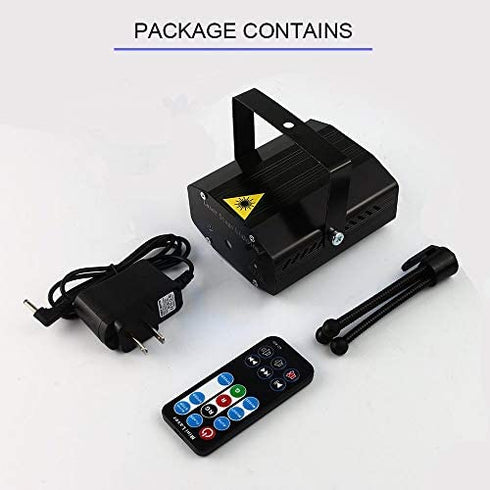 Party Lights,Disco DJ Lights Rave Stage Lighting Projector Effect Sound Activated Flash Strobe Light with Remote Control for Parties Home Show Bar Club Birthday KTV DJ Pub Karaoke Christmas Holiday
