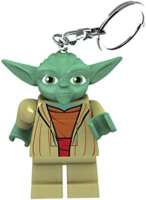 IQ Lego Star Wars Yoda LED Keychain Light - 2.25 Inch Tall Figure