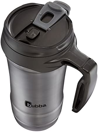 bubba Hero Dual-Wall Vacuum-Insulated Stainless Steel Travel Mug, 18 oz., Gunmetal
